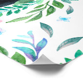 Waterverf wit en zwart swan-meer naadloos poster (Hoek)