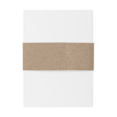 Waterverf Wit Magnolia's Roze Rozen Kraft Uitnodigingen Wikkel (Achterkant Voorbeeld)