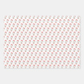 Waterverf Wit Maltees hondenpatroon Kerstmis Inpakpapier Vel (Voorkant 2)