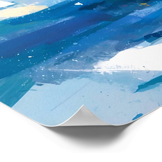 Waterverf Wit Polar Beer Kinder Poster (Hoek)