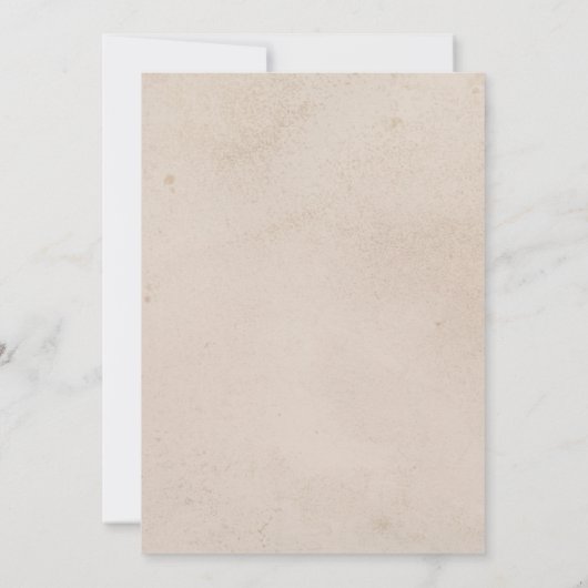 Waterverf Wit Zee Shell Beach Baby shower Kaart (Achterkant)