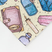 Waterverf Witchy Pattern Fleece Deken (Hoek)