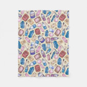 Waterverf Witchy Pattern Fleece Deken (Voorkant)