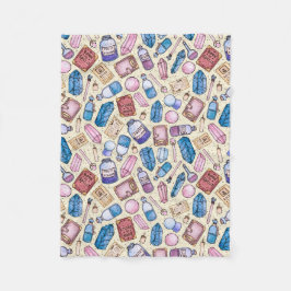 Waterverf Witchy Pattern Fleece Deken