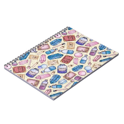 Waterverf Witchy Pattern Notitieboek (Linkerzijde)