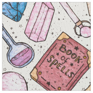 Waterverf Witchy Pattern Stof