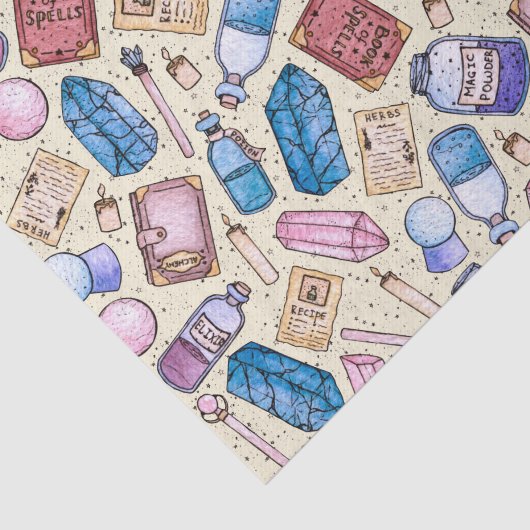 Waterverf Witchy Pattern Tissuepapier (Detail)