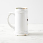 Waterverf Witte Arend Ingelijst Boeket Bierpul (Links)
