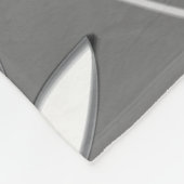 Waterverf witte bloemen fleece deken (Hoek)