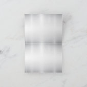 Waterverf Witte Bloemen Gouden Lijst Zilver Blauwg Bedankkaart (Binnen)