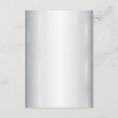 Waterverf Witte Bloemen Gouden Lijst Zilver Blauwg Informatiekaartje (Achterkant)