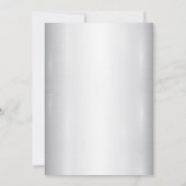 Waterverf Witte Bloemen Gouden Lijst Zilver Blauwg Kaart (Achterkant)