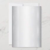 Waterverf Witte Bloemen Gouden Lijst Zilver Blauwg Kaart (Achterkant)