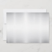 Waterverf Witte Bloemen Gouden Lijst Zilver Blauwg Save The Date (Achterkant)