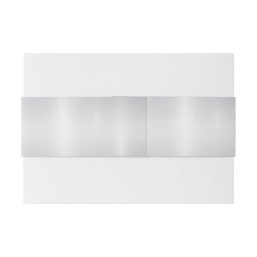 Waterverf Witte Bloemen Gouden Lijst Zilver Blauwg Uitnodigingen Wikkel (Achterkant Voorbeeld)