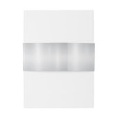 Waterverf Witte Bloemen Gouden Lijst Zilver Blauwg Uitnodigingen Wikkel (Achterkant Voorbeeld)