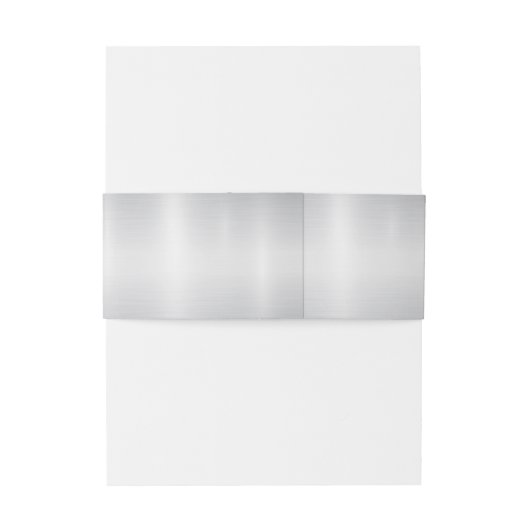 Waterverf Witte Bloemen Gouden Lijst Zilver Blauwg Uitnodigingen Wikkel (Achterkant Voorbeeld)