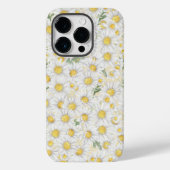 waterverf witte bloemen patroon Case-Mate iPhone case (Achterkant)