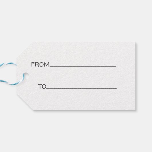 Waterverf Witte bloemen Warm kruis Cadeaulabel (Achterkant Horizontaal)