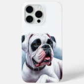 Waterverf Witte Boxer Hond Case-Mate iPhone Case (Achterkant)