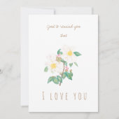 waterverf witte camellia bloemen wenskaart kaart (Voorkant)