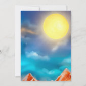 Waterverf Witte Camping Beer Kinder Foto Verjaarda Kaart (Achterkant)