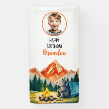 Waterverf Witte Camping Beer Kinder Foto Verjaarda