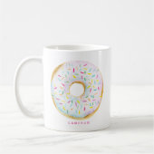 Waterverf Witte Chocolade Sprinkle Donut Koffiemok (Links)