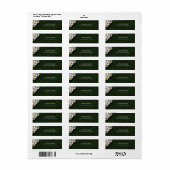 Waterverf Witte Daisies Elegant Modern Plain Etiket (Full Sheet)