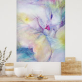 waterverf witte katten die op een wit vel slapen poster (Keuken)