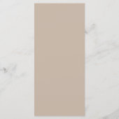 Waterverf Witte Konijnenoren Op Beige Paasbrunch Menu (Achterkant)