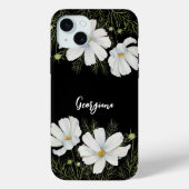 Waterverf Witte Kosmos Bloemen Botanische Schilder Case-Mate iPhone Case (Achterkant)