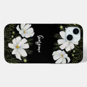 Waterverf Witte Kosmos Bloemen Botanische Schilder Case-Mate iPhone Case (Achterkant (horizontaal))
