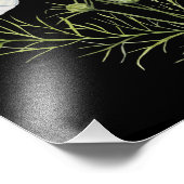 Waterverf Witte Kosmos Bloemen Botanische Schilder Foto Afdruk (Hoek)