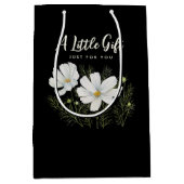 Waterverf Witte Kosmos Bloemen Botanische Schilder Medium Cadeauzakje (Voorkant)