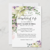 Waterverf Witte Lelies Sympathie Bedankkaart (Voorkant)