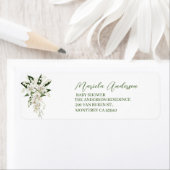 Waterverf witte likeur baby en vrijgezellenfeest etiket (Insitu)