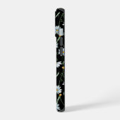 Waterverf Witte Madeliefjes Monogram Initiaal iPhone 15 Case (Linkerkant)