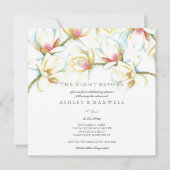 Waterverf Witte Magnolia Kaart (Voorkant)