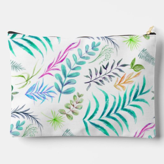 Waterverf Witte monogram flespatroon Etui (Achterkant)