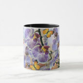 Waterverf Witte Paars Roze Orchidee Bloem Mok (Midden)