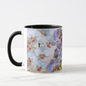 Waterverf Witte Paars Roze Orchidee Bloem Mok (Links)