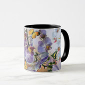 Waterverf Witte Paars Roze Orchidee Bloem Mok (Voorkant rechts)