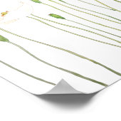 waterverf witte papaver horizontaal poster (Hoek)