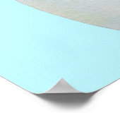 Waterverf witte pastelbloem poster (Hoek)