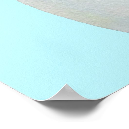 Waterverf witte pastelbloem poster (Hoek)