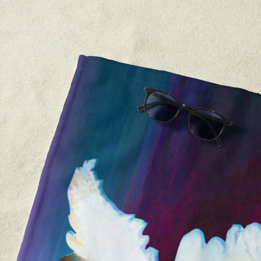 waterverf witte pelicaanse badhanddoek (In situ)