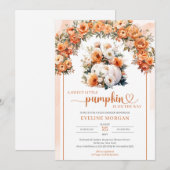 Waterverf Witte Pompoen Herfst Bloemboog herfst Kaart (Voorkant / Achterkant)