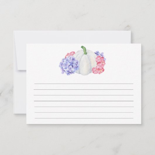 Waterverf witte pompoen - receptkaart (Achterkant)