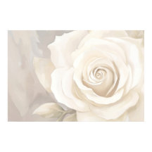 Waterverf witte roos abstracte bloem.